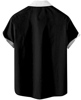 Обични кошули со кратки ракави на Ајасо Машки, основно копче за печатење на градиент, лесна летна облека за плажа за мажи