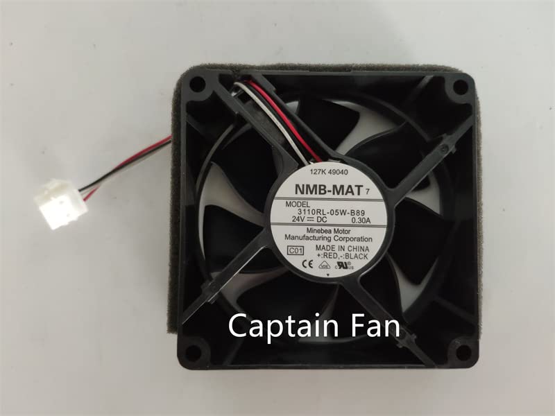 3110RL-05W-B89 NMB-MAT вентилатор 8025MM 24VDC 0,30A аксијален вентилатор за вентилатор на инверторот