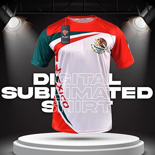 Фјури Мексикански фудбалски дрес Камисета де Футбол Мексикана кошула Мексико Jerseyерси Унисекс/Мујер/Хомбре/мажи
