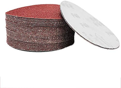 Fansipro 10pcs 4inch Sander Disc Barding Pad 40-2000 Git Pad Pad Sandpaper, 4 инчи, црвено кафеава - 2000 решетка