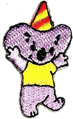 Кленплус 3 парчиња. Мини Виолетова Коала Лепенка Мечка Австралија Цртани Налепници Занаети Уметност Поправка На Шиење Везено Железо На Шие