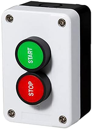 TWRQA Start Stop Self Severing Водоотпорен копче прекинувач за итни случаи, стоп за индустриска контролна кутија за рака со симбол со стрела