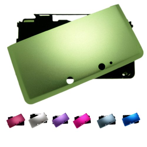 Зелен Nintendo 3DS целосен алуминиумски метал за заштита на куќиштето + заштитници на слободен екран, зелена боја