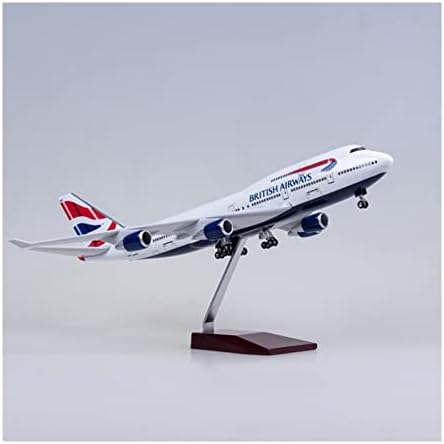 Модели на авиони 1/150 одговараат за модел на авијација Б747 Авионска играчка со светла и тркала со легура на смола од легура