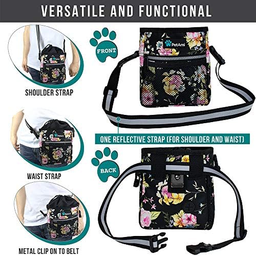 ПЕТАМИ ДОГОВОРНА ТРЕТСКИ РАБОТИ | Торба за торбичка за обука на кучиња со лента за рамо на половината, диспензерот за торбички со измет | Лекувајте