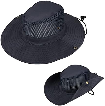 Меша цврста сонце широка капа на панама федора капаче влечејќи преклопна лесна риболов капа Класичен прилагодлив