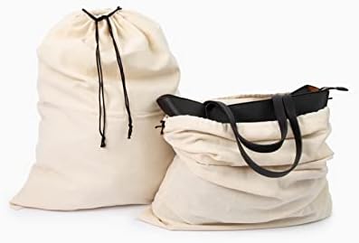 Торби За Складирање муслин- Органски Кеси За Складирање Памук Со Врвка За Влечење - Совршени Торби За Складирање Играчки-Кеси За Складирање