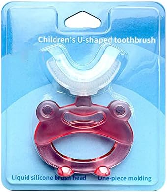 Детска четка за заби во облик на деца за деца деца четка за заби храна мека силиконска четка глава 360 ° рачна четка за заби орални алатки