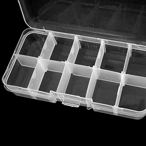 Аексит пластични компоненти Организатори на алатки за складирање кутија за складирање кутија 5 парчиња кутии за алатки фуксија чиста бела