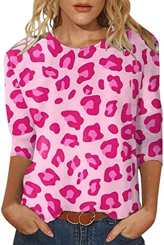 Jjhaevdy женски loveубов срцето џемпери Среќни кошули за Денот на вineубените графички пулверни врвови на блуза