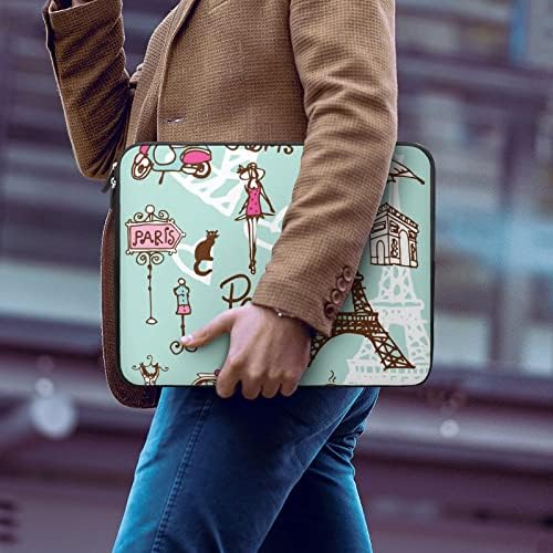 Париз симболи лаптоп торба за ракави за носење чанта за тетратка за покривање на тетратка