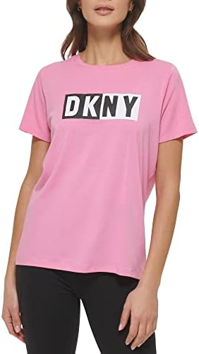 Маица за кратки ракави на летни врвови на DKNY