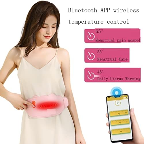 TKHP Bluetooth контролиран потопол појас на матката, мулти-одделение прилагодлив за температура 5 режим на масажа 360 степени Брз загревање