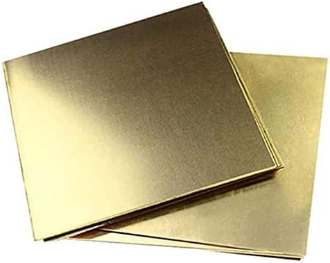 Nianxinn бакар лим фолија бакарен лим метал Cu метален лим фолија плоча е идеална за правење или електрични проекти за дебелина од месинг