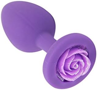 Силиконски приклучок за задникот за возрасни анални секс играчки со декоративни вештачки рози за жени мажи парови