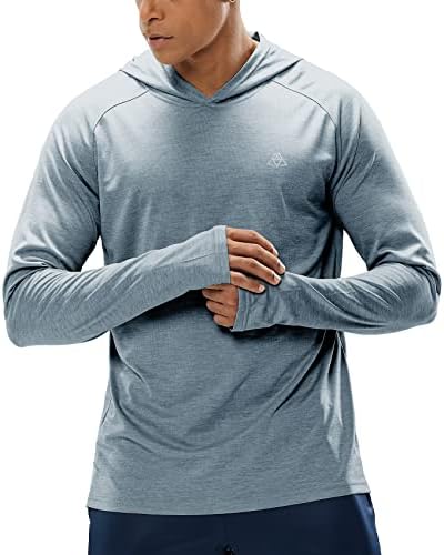 Долги ракави за лесен ракав Haimont Meamont Sun upf 50+ UV Заштита кошула Брзо суво атлетско лабаво вклопување со пиштоли