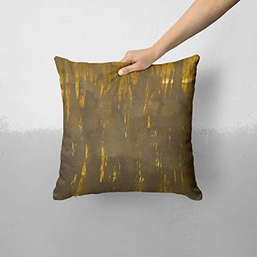 iirov Надвор од темнината Златно поле - Обичен украсен украс за домашен или отворен капакот за фрлање перници за софа, кревет или перница