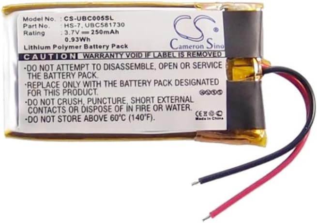 Замена на батеријата SEMEA за Ultralife P/N: HS-7, UBC581730, UBC005, UBC581730, UBP005
