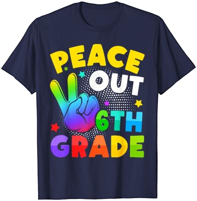 Мир надвор од 6-то шесто одделение дипломирање Последен ден од маица за деца во училиштата