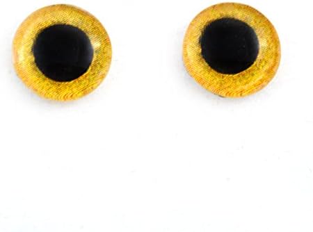 10мм жолти був стаклени очи кукла ириси за уметнички полимерни скулптури од таксидерми или накит што прават 2