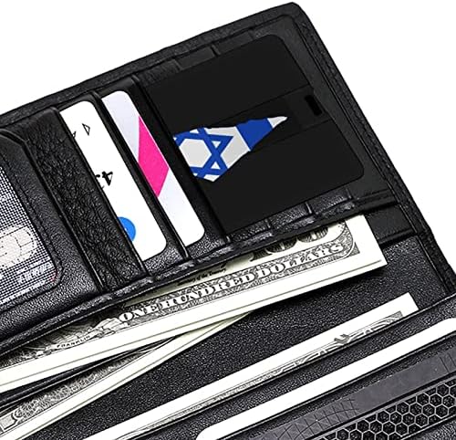 Мапа на знаме на Израел Кредитна картичка USB Flash Drives Персонализирани мемориски стапчиња клуч за корпоративни подароци и промотивни