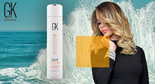 Глобален кератин GK коса навлажнувачки шампон и балсам 300ml - ThermalStyleher - 100ml/3.4oz Заштита за стилизирање на топлина Анти Фриз коса