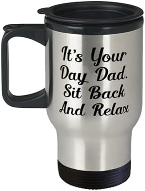 Вашиот ден е тато. Седнете назад и опуштете се со кригла, тато патувања со кафе, ново за тато