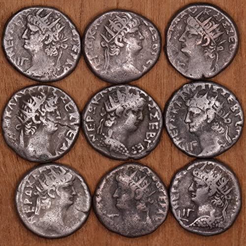 1900 Годишниот Император Нерон Вистински Антички Римски Сребрен Тетрадрахм Продавач На Монети Многу Фина Или Подобра Состојба