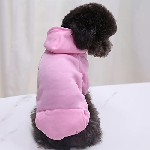 Руо куче Божиќно костуми кученце џемпер облека облека есен зимско куче момче средно руно за мало топло девојче со џебни кучиња -