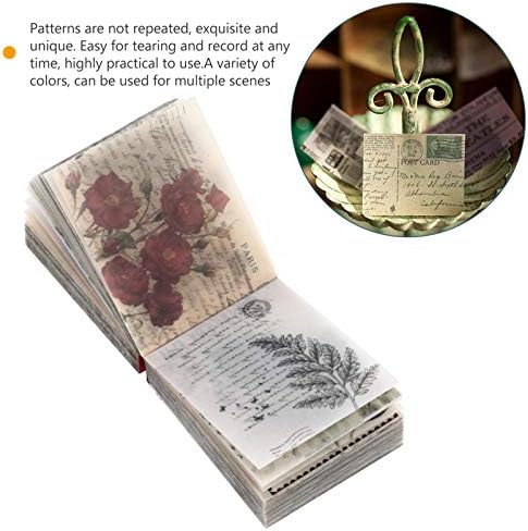 1 Книга за книги за книги Гроздобер хартија декоративна DIY -книга за ретро материјал хартија 365 листови