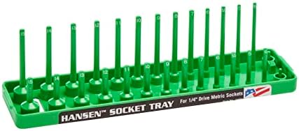 Hansen Global 92001 SAE & Metric, сет на сад за приклучок со 2 реда-6-парчиња, зелена боја