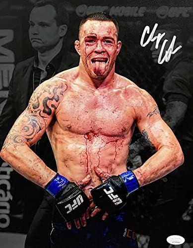 Колби Ковингтон потпиша UFC 11X14 Крвта Фото ЈСА ИТП - Автограмирана UFC фотографии