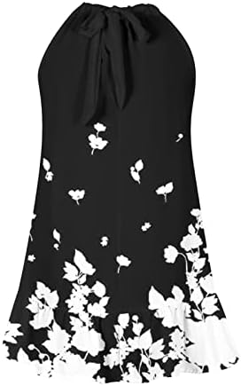 Женски плус фустани со големина, дами случајни печатени вратот на вратот на вратот лабав фустан со замав фустан