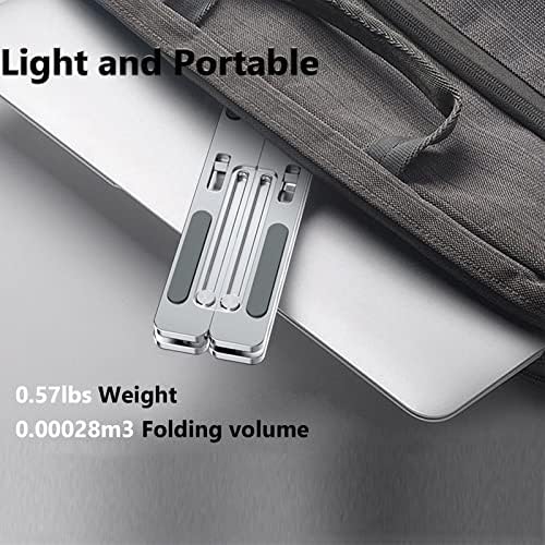 Tengyi t up преносен штанд за лаптоп, мулти-агол кревач со држач за топлински внес, алуминиум X во облик