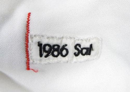 1986 Салем Ангели #36 Игра користеше бел дрес 44 DP24802 - Игра користена МЛБ дресови
