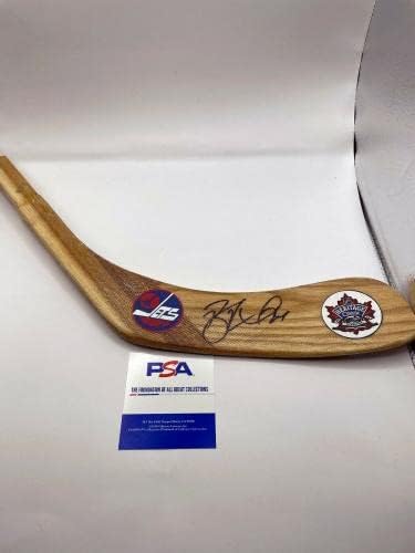 Blake Wheeler Winnipeg Jets Auto потпишан хокеј стап сечило W/PSA COA - Автограмирани NHL стапчиња