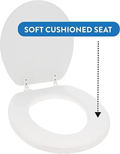 Текстил J&V везено меко тркалезно тоалетно седиште со лесна чиста и промена на шарки, поставена