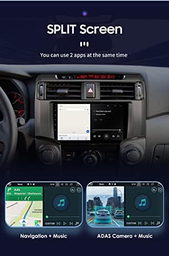 Андроид 12 Автомобил Стерео Радио за тојота 4рунер 2009-2019 Со Безжичен Apple Carplay Android Auto, Bluetooth, 4GB+32GB 9 инчен ЕКРАН На