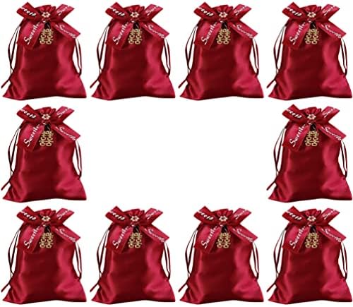 Торба За Подароци ЗА Подароци ВАЛИКЛУД Торба За Подароци 10 парчиња Торба За Свадбени Бонбони Кинеска Торбичка За Подароци За Црвена