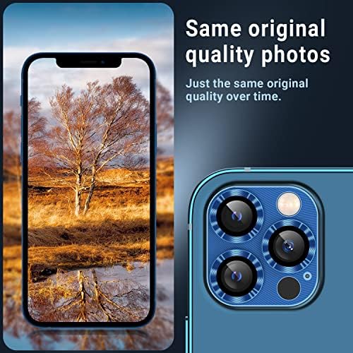 Кореказа за iPhone 12 Pro Max Заштитник На Објективот На Фотоапаратот Метален Капак На Камерата Од Калено Стакло, Силен Заштитник На Задните