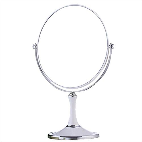 Неочи Голем Европски Моден Облекување Козметичка Шминка Зголемување Двострано Огледало На Масата Елипсовидно Огледало Еднобојно/Бело