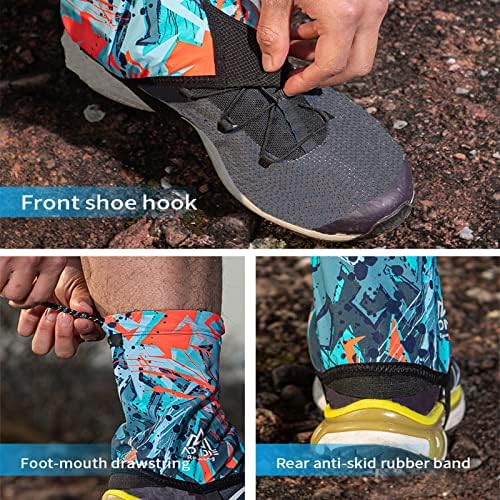 Aonijie ниска патека гатари за глупости Гајтерс заштитни рефлексивни чевли опфаќа УВ заштита од дишење за дишење песок за искачување по пешачење во триатлон