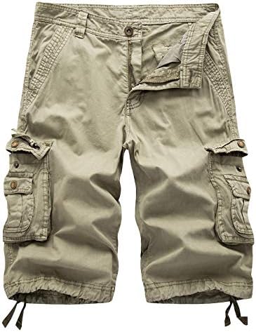 Кингагого трендовски машки карго шорцеви поштедуваат работни панталони обични кратки панталони обични пакувања машки панталони лето