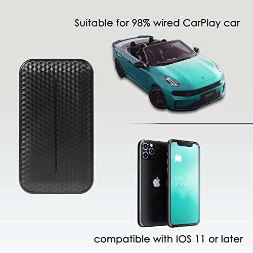 Безжичен CarPlay Dongle за iPhone - Apple Bluetooth Пар Магична Кутија Конвертирај Жичен Во Безжичен За Автомобил Carplay Автоматско Поврзување