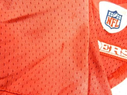 2009 Сан Франциско 49ерс Коди Валас 59 Игра користеше црвена практика Jerseyерси XXL 501 - Непотпишана игра во НФЛ Користена дресови