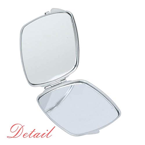 Симбол на тастатура ЕСС Арт Деко Подарок моден огледало преносен компактен џеб шминка двострано стакло