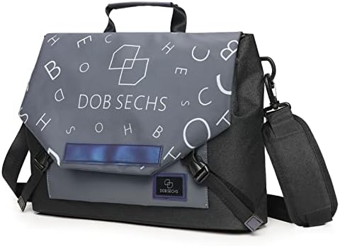Лаптоп торба за лаптоп DOB Sechs 15,6 инчи торбички за месинџер торбички торбички за чанти за мажи за мажи, водоотпорна компјутерска торба