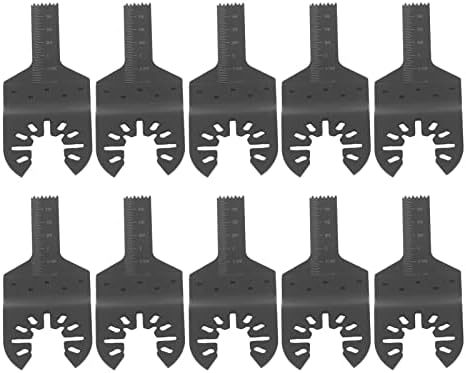 Комплети за мулти -алатки на Fybida, 10мм HCS црна електрофоретичка боја Универзална осцилирачка мултитолна лопати стандарден заб за пластично