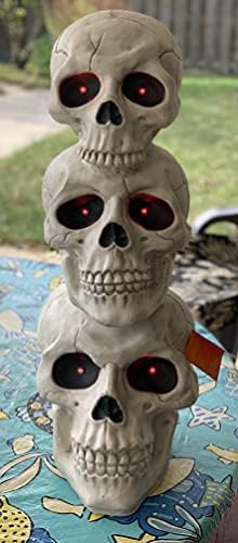 Хајд и ЕЕК 27,5 ”високи осветлени анимирани рангирани черепи за Ноќта на вештерките
