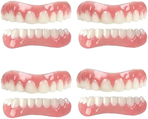 Cailing 4 компјутери професионално прилепување на заби лажни загради за заби за козметички заби, лажна фурнир со природна сенка за привремена